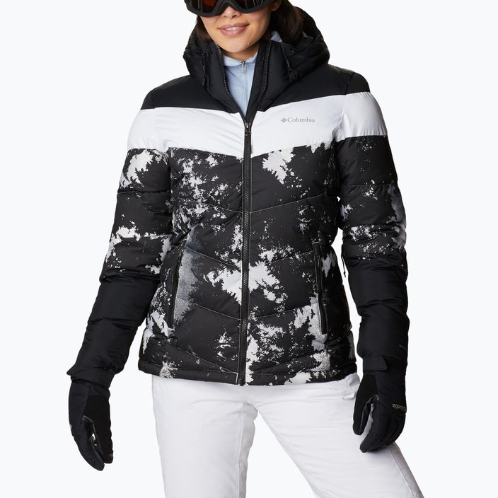 Куртка лижна жіноча Columbia Abbott Peak Insulated white lookup print/black/white