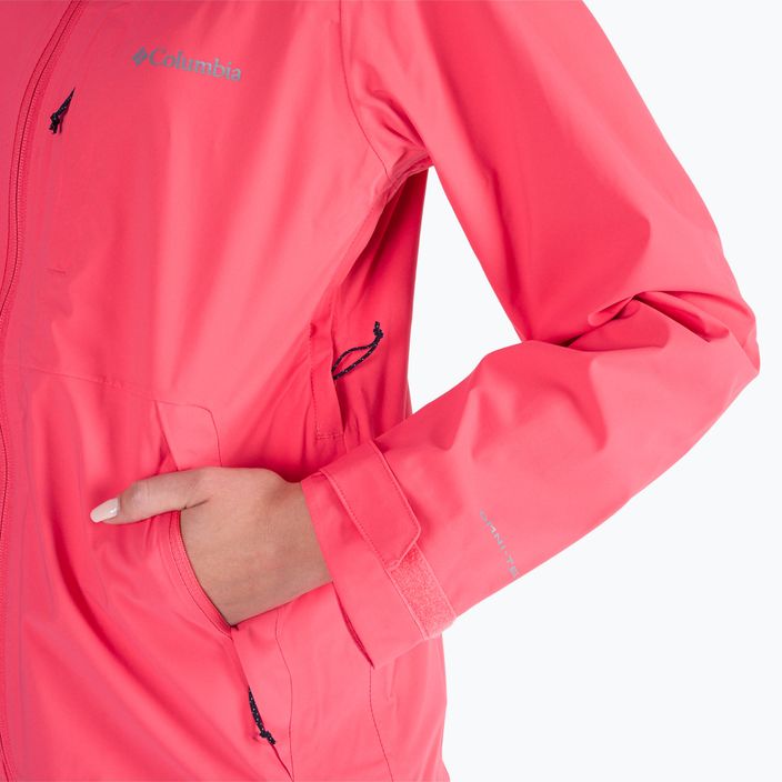 Куртка дощовик жіноча Columbia Omni-Tech Ampli-Dry blush pink 4