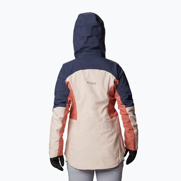 Куртка лижна жіноча Columbia Platinum Peak 3L peach blossom/dark coral/nocturnal 3