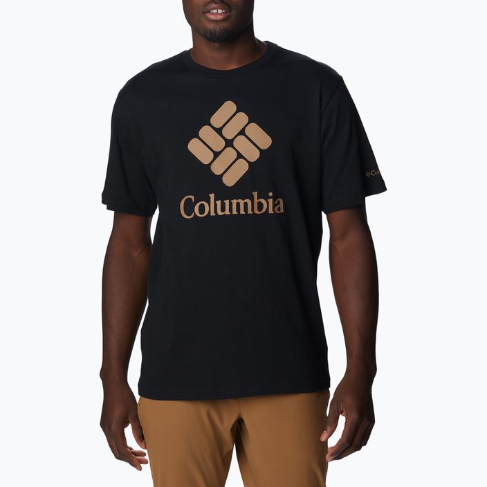 Футболка трекінгова чоловіча Columbia CSC Basic Logo black/csc stacked logo