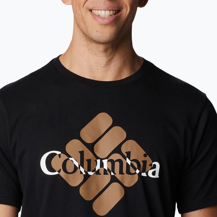 Футболка трекінгова чоловіча Columbia CSC Seasonal Logo black/centered gem 5