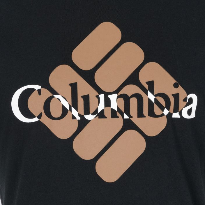 Футболка трекінгова чоловіча Columbia CSC Seasonal Logo black/centered gem 8