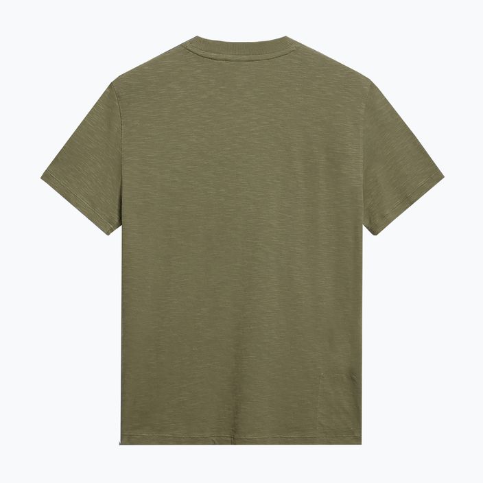 Чоловіча футболка Napapijri S-Tepees з зеленим лишайником 6
