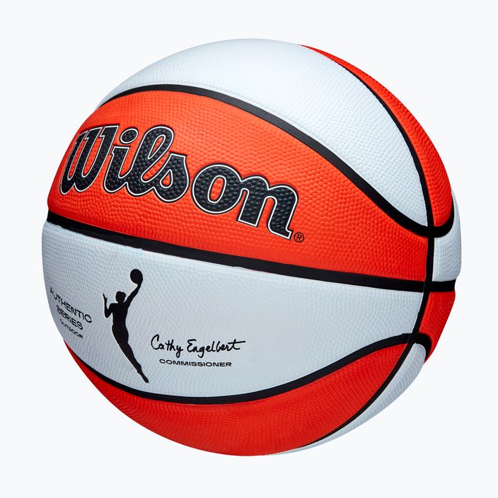 М'яч баскетбольний дитячий Wilson WNBA Authentic Series Outdoor orange/white розмір 5 3