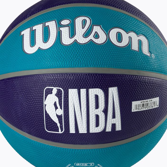 М'яч баскетбольний  Wilson NBA Team Tribute Charlotte Hornets WTB1300XBCHA розмір 7 3