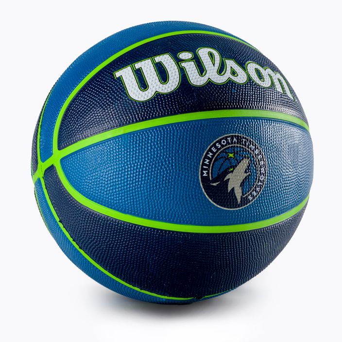 М'яч баскетбольний  Wilson NBA Team Tribute Minnesota Timberwolves WTB1300XBMIN розмір 7 2
