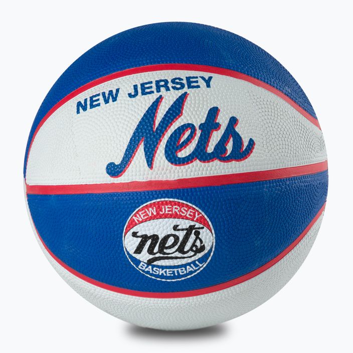 Міні м'яч баскетбольний  Wilson NBA Team Retro Mini Brooklyn Nets WTB3200XBBRO розмір 3