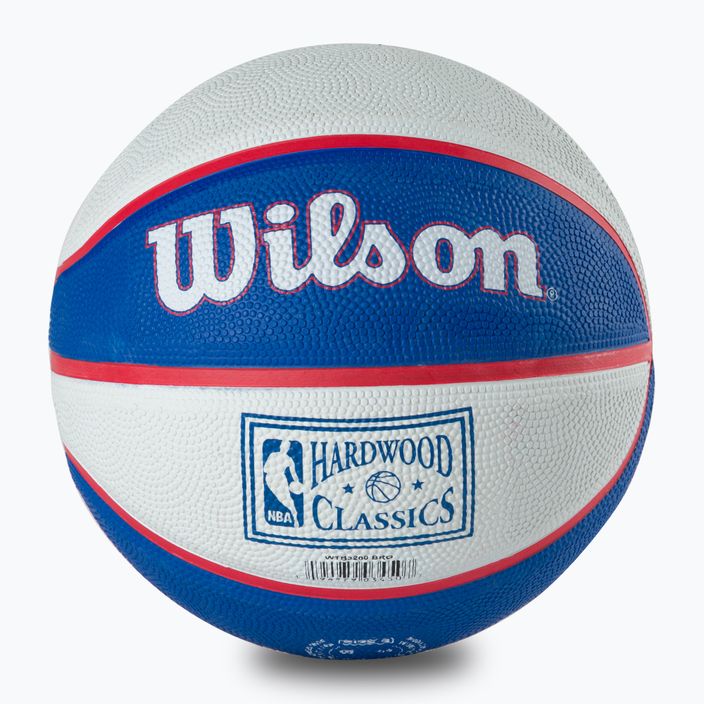 Міні м'яч баскетбольний  Wilson NBA Team Retro Mini Brooklyn Nets WTB3200XBBRO розмір 3 4