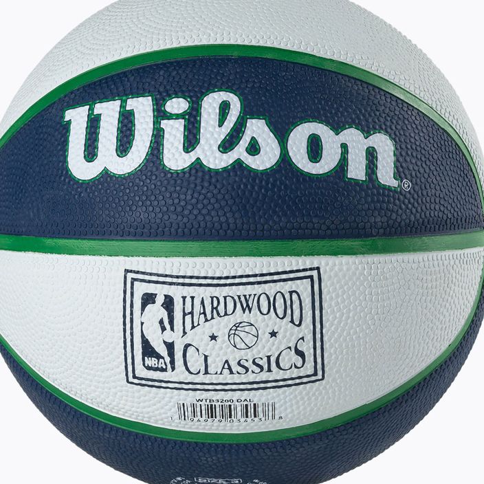 Міні м'яч баскетбольний  Wilson NBA Team Retro Mini Dallas Mavericks WTB3200XBDAL розмір 3 3