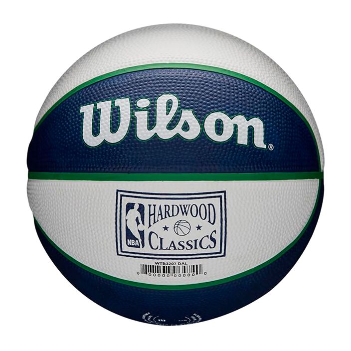 Міні м'яч баскетбольний  Wilson NBA Team Retro Mini Dallas Mavericks WTB3200XBDAL розмір 3 4