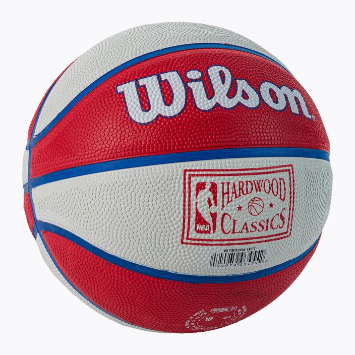 Міні м'яч баскетбольний  Wilson NBA Team Retro Mini Detroit Pistons WTB3200XBDET розмір 3 2