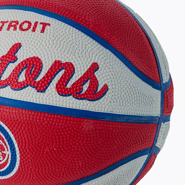 Міні м'яч баскетбольний  Wilson NBA Team Retro Mini Detroit Pistons WTB3200XBDET розмір 3 3