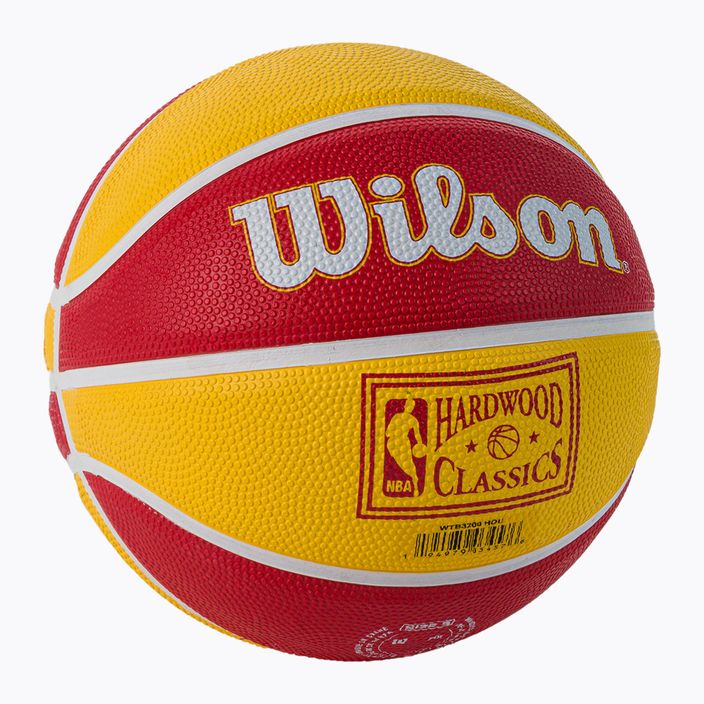Міні м'яч баскетбольний  Wilson NBA Team Retro Mini Houston Rockets WTB3200XBHOU розмір 3 2