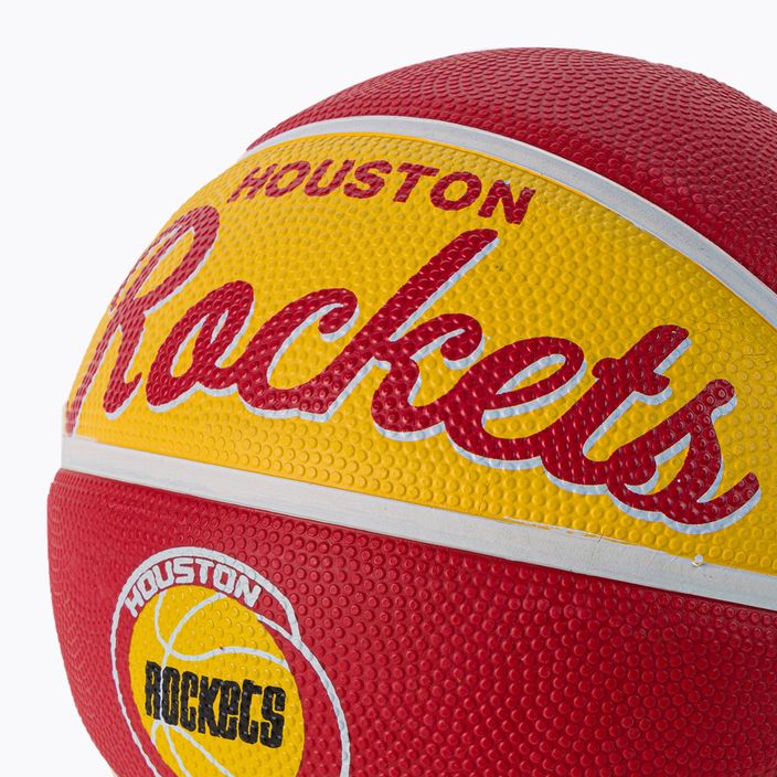 Міні м'яч баскетбольний  Wilson NBA Team Retro Mini Houston Rockets WTB3200XBHOU розмір 3 3