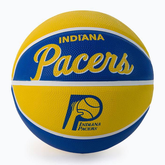 Міні м'яч баскетбольний  Wilson NBA Team Retro Mini Indiana Pacers WTB3200XBIND розмір 3