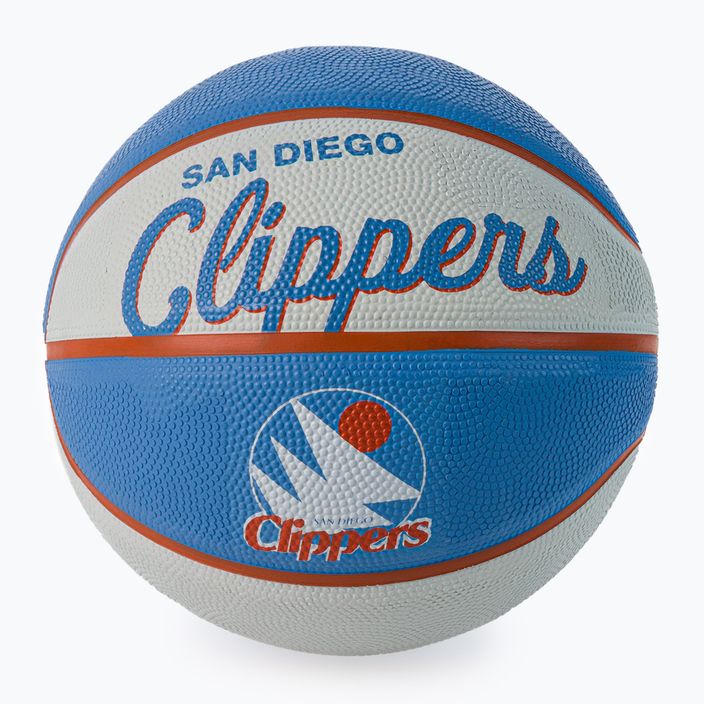 Міні м'яч баскетбольний  Wilson NBA Team Retro Mini Los Angeles Clippers WTB3200XBLAC розмір 3