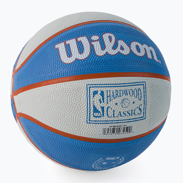 Міні м'яч баскетбольний  Wilson NBA Team Retro Mini Los Angeles Clippers WTB3200XBLAC розмір 3 2