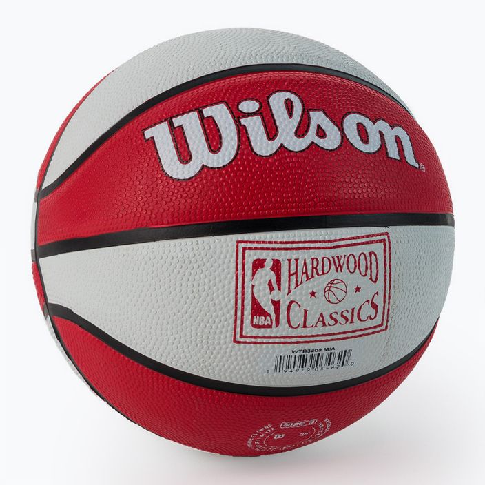 Міні м'яч баскетбольний  Wilson NBA Team Retro Mini Miami Heat WTB3200XBMIA розмір 3 2