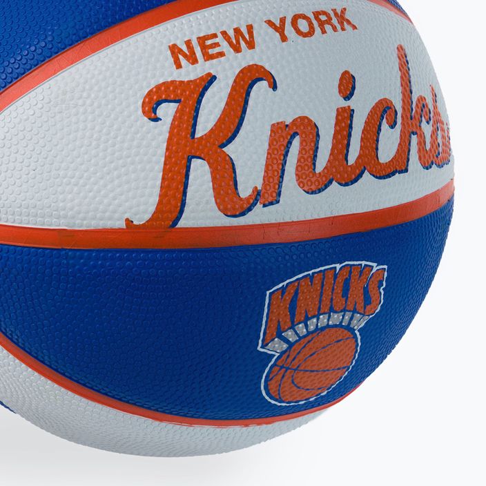 Міні м'яч баскетбольний  Wilson NBA Team Retro Mini New York Knicks WTB3200XBNYK розмір 3 3