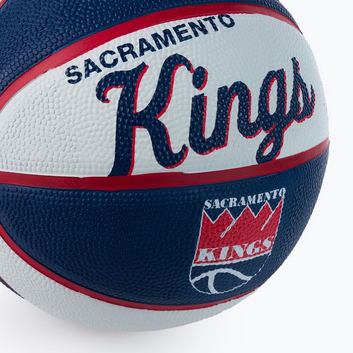 Міні м'яч баскетбольний  Wilson NBA Team Retro Mini Sacramento Kings WTB3200XBSAC розмір 3 3