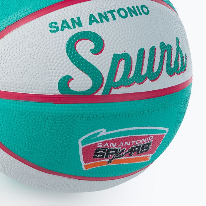 Міні м'яч баскетбольний  Wilson NBA Team Retro Mini San Antonio Spurs WTB3200XBSAN розмір 3 3