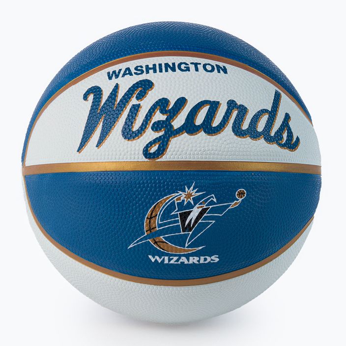 Міні м'яч баскетбольний  Wilson NBA Team Retro Mini Washington Wizards WTB3200XBWAS розмір 3 2