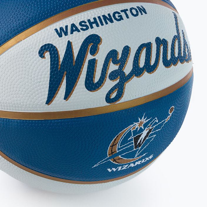 Міні м'яч баскетбольний  Wilson NBA Team Retro Mini Washington Wizards WTB3200XBWAS розмір 3 3