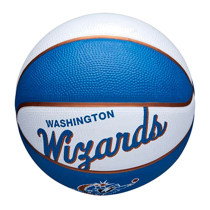 Міні м'яч баскетбольний  Wilson NBA Team Retro Mini Washington Wizards WTB3200XBWAS розмір 3 4