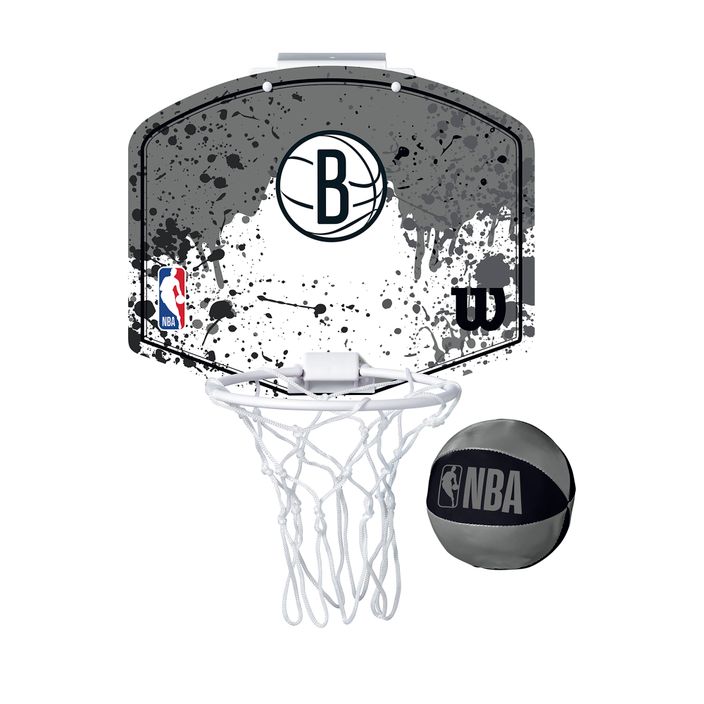 Набір для міні - баскетболу Wilson NBA Team Mini Hoop Brooklyn Nets black 2