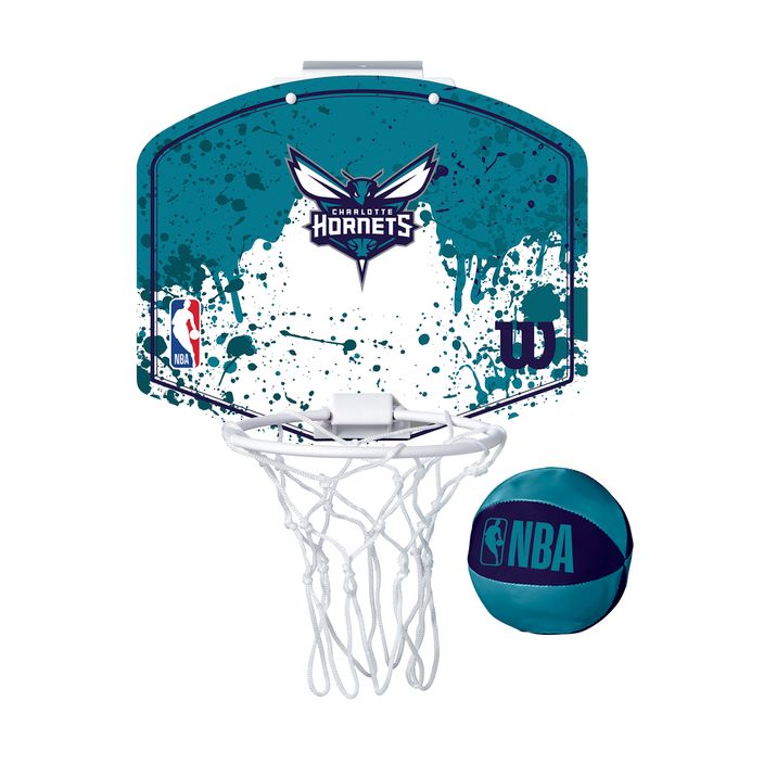 Набір для міні-баскетболу Wilson NBA Team Mini Hoop Charlotte Hornets 2