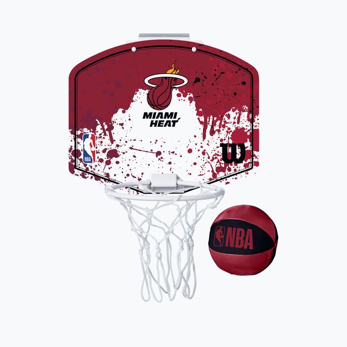 Набір для міні-баскетболу Wilson NBA Miami Heat Mini Hoop red/miami heat 4