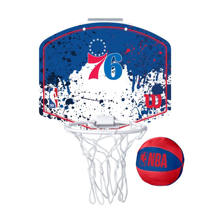 Набір для міні-баскетболу Wilson NBA Team Mini Hoop Philapdelphia 76ers 2