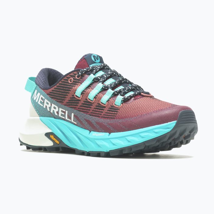 Кросівки для бігу жіночі Merrell Agility Peak 4 бордово-блакитні J067546 11
