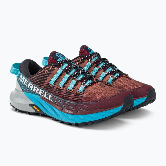 Кросівки для бігу жіночі Merrell Agility Peak 4 бордово-блакитні J067546 4