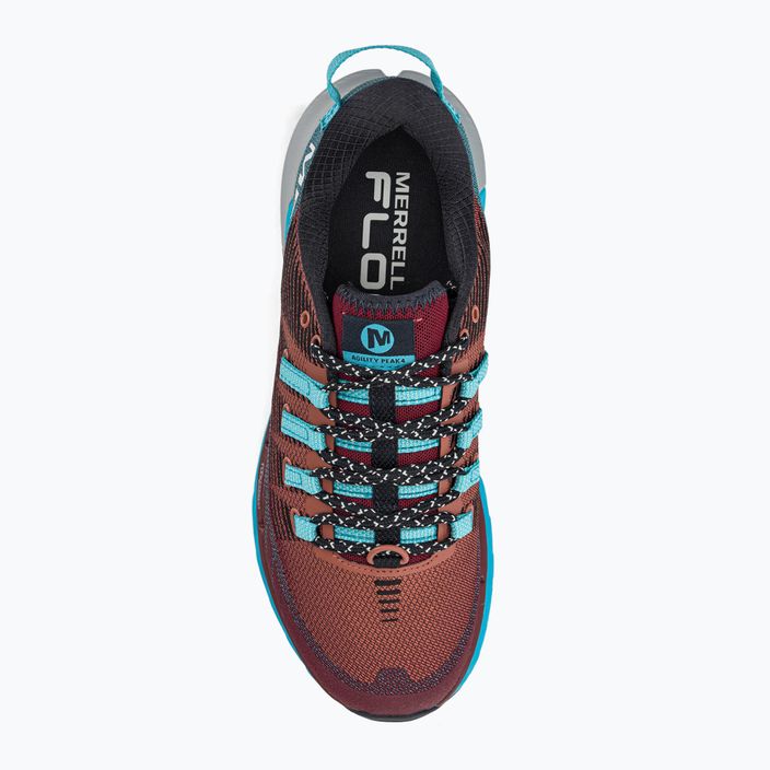 Кросівки для бігу жіночі Merrell Agility Peak 4 бордово-блакитні J067546 6