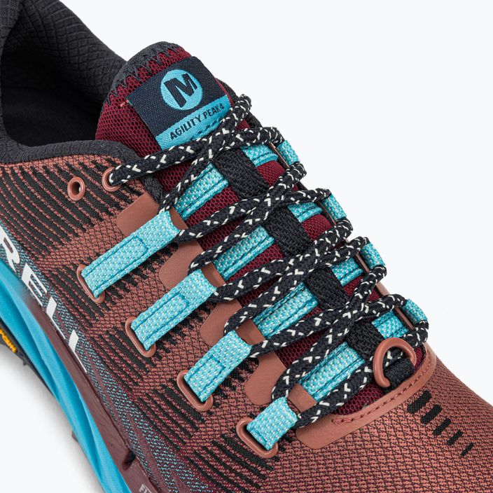 Кросівки для бігу жіночі Merrell Agility Peak 4 бордово-блакитні J067546 8