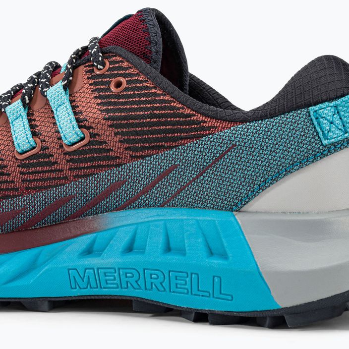 Кросівки для бігу жіночі Merrell Agility Peak 4 бордово-блакитні J067546 10
