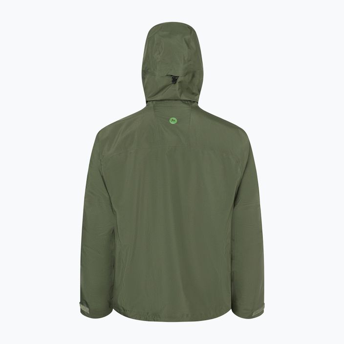 Куртка дощовик з мембраною чоловіча Marmot Alpinist зелена M123484859S 2
