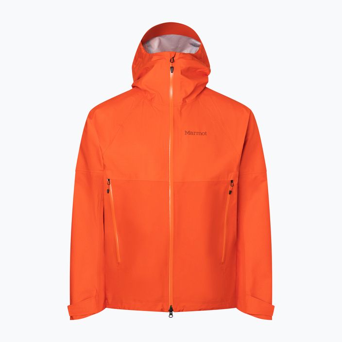 Куртка дощовик з мембраною чоловіча Marmot Mitre Peak оранжева M126855972S