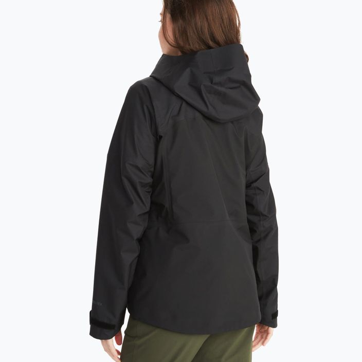 Куртка дощовик жіноча Marmot Mitre Peak чорна M12687001 2