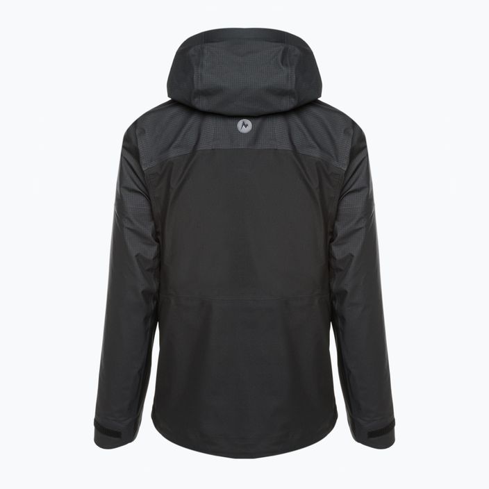 Куртка дощовик жіноча Marmot Mitre Peak чорна M12687001 4