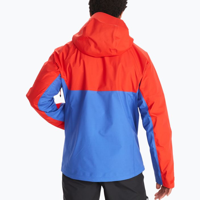 Куртка дощовик чоловіча Marmot Mitre Peak GTX червоно-блакитна M12685-21750 2