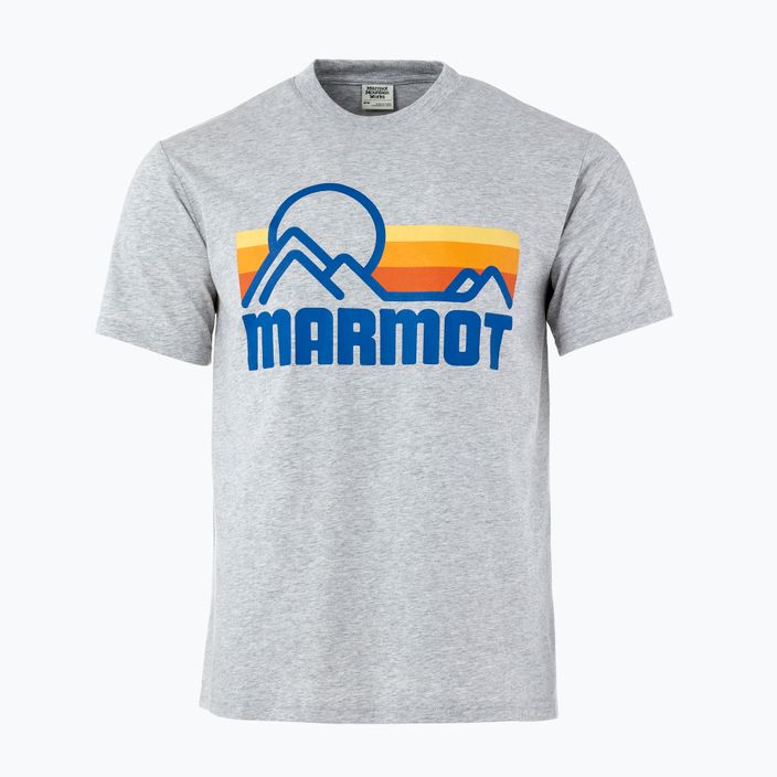 Чоловіча футболка Marmot Coastal світло-сірий верес 3