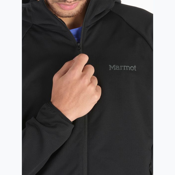 Чоловічий флісовий світшот Marmot Leconte Full Zip Hoody чорний 5