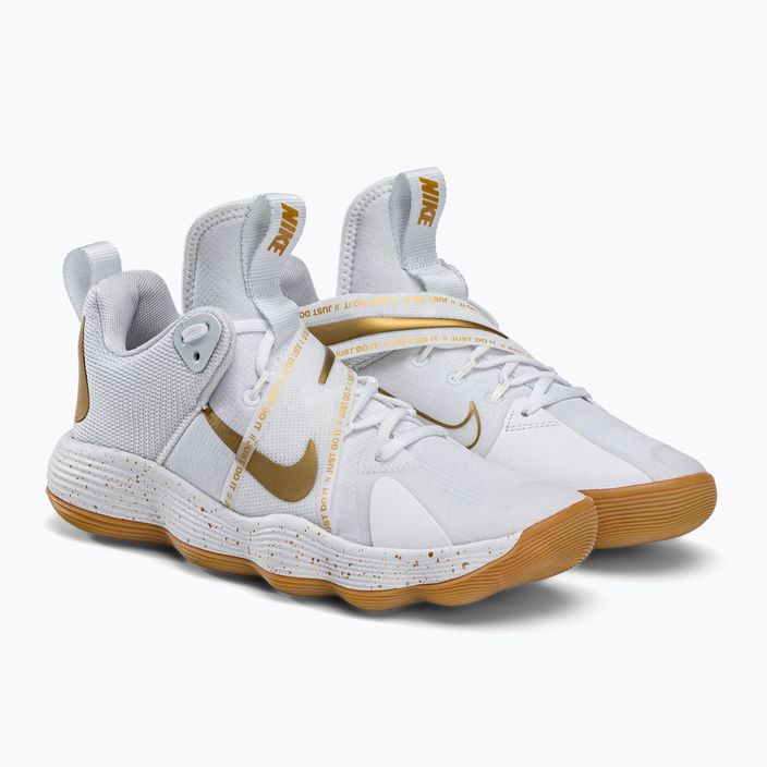Кросівки волейбольні Nike React Hyperset SE біло-золоті DJ4473-170 4