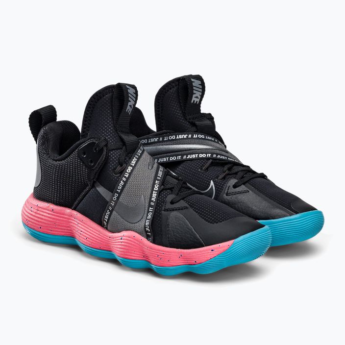 Кросівки волейбольні Nike React Hyperset SE чорно-рожеві DJ4473-064 4