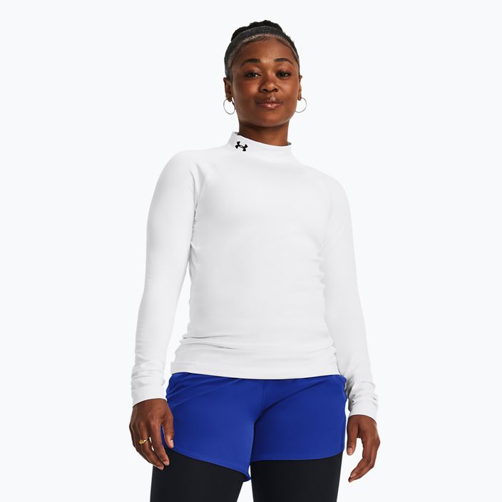 Кофта для тренувань жіноча Under Armour Authentics CG Mockneck white/black