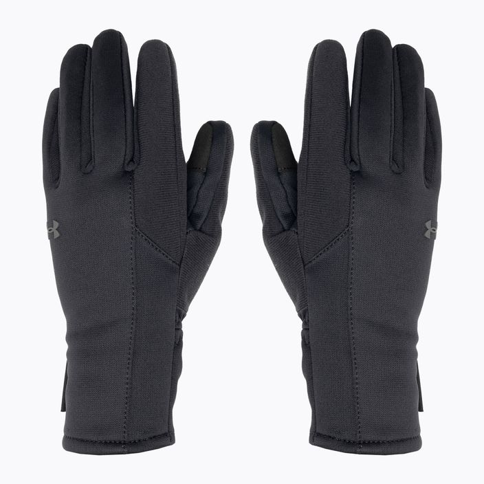 Жіночі трекінгові рукавички Under Armour Storm Fleece чорний/чорний/сірий 3
