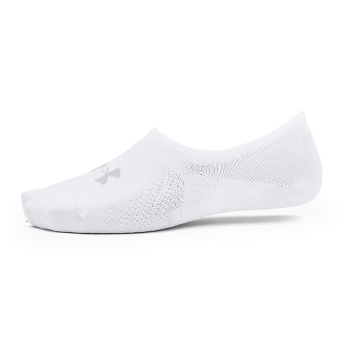 Шкарпетки для тренувань жіночі Under Armour Breathe Lite Ultra Low 3P white/white/mod gray 2