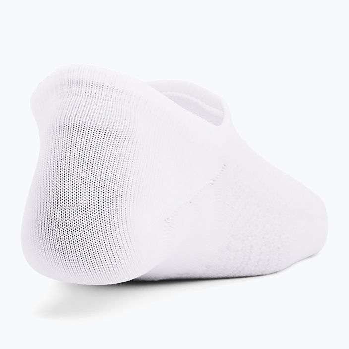 Шкарпетки для тренувань жіночі Under Armour Breathe Lite Ultra Low 3P white/white/mod gray 3
